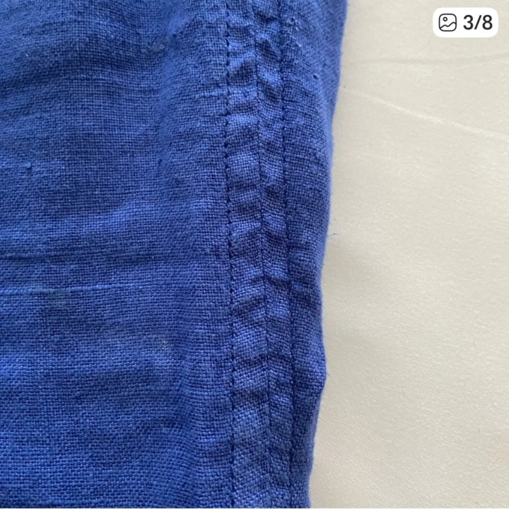 BRINE BLUE LINEN PANTS